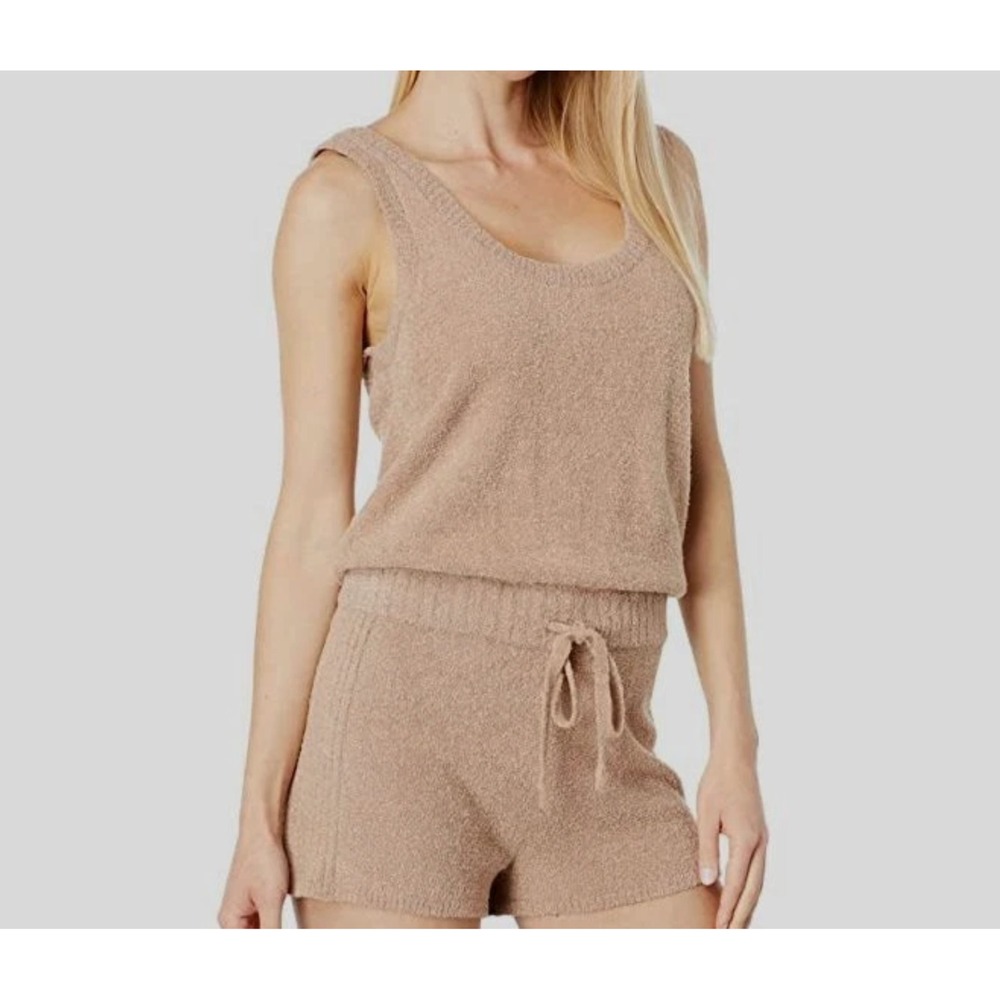 Spiritual Gangster Women's Beige Serenity Romper Jumpsuit Size XS Soft Org $128
